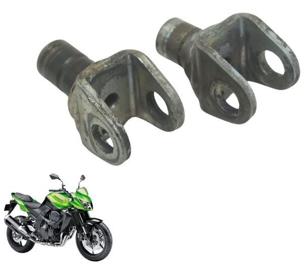 Par Suporte Pedaleira Diant Kawasaki Z 750 08-12 Original Prateado