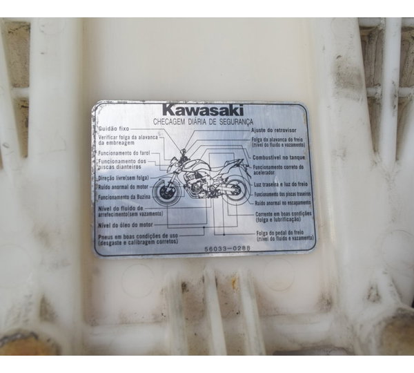 Banco Traseiro C/ Avaria Kawasaki Z 750 08-12 Original Preto