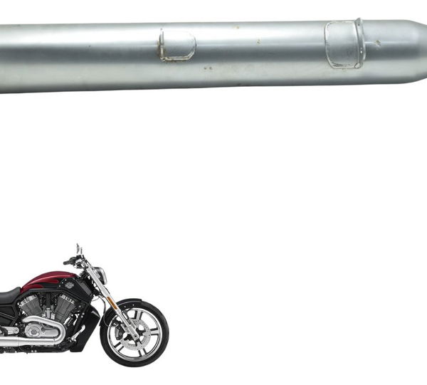 Ponteira Escape C/detalhe Harley V-rod Muscle 12-17 Original Prateado