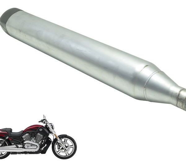 Ponteira Escape C/ Detalhes Harley V-rod Muscle 12-17 Orig Prateado