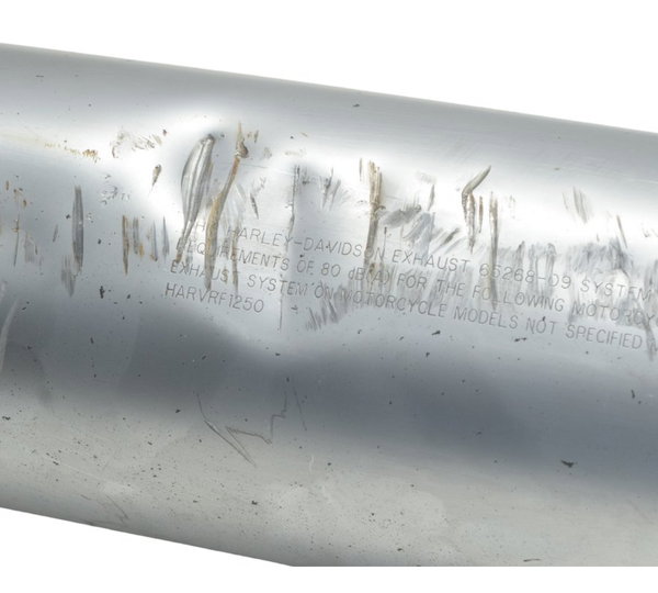 Ponteira Escape C/ Detalhes Harley V-rod Muscle 12-17 Origi Prateado