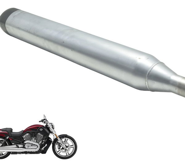 Ponteira Escape C/ Detalhes Harley V-rod Muscle 12-17 Origi Prateado