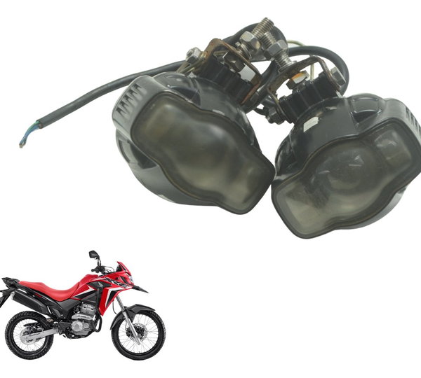 Par Farol Auxiliar S/ Plug Honda Xre 300 19-25 Ambos Lados