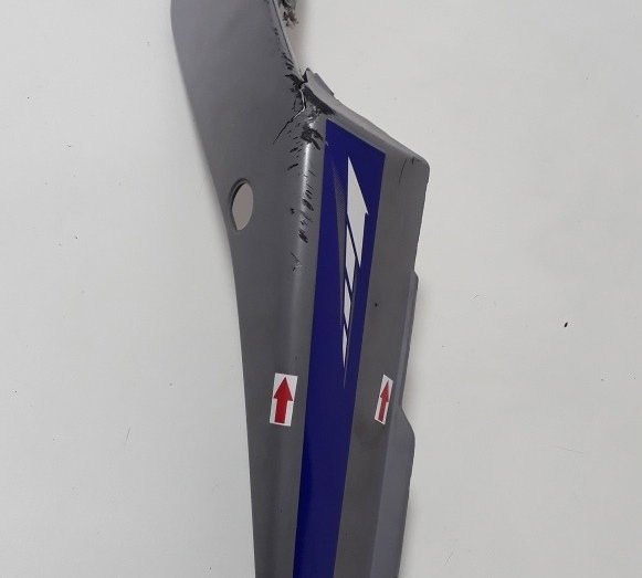 Carenagem Rabeta Esq Yamaha R3 2022 Original Quebrada 23397 Cinza