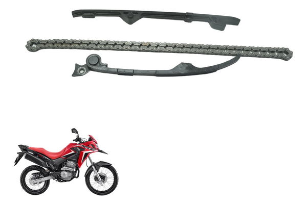 Kit Guia Tensor Corrente Comando Honda Xre 300 19-25 Orig