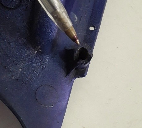 Carenagem Junção Spoiler Yamaha R1 2001 Original (1197) Azul