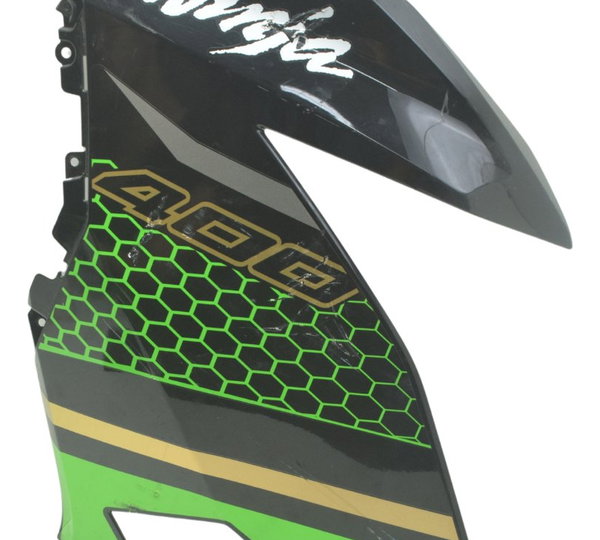 Carenagem Lateral Esq C/ Detal Kawasaki Ninja 400 19-23 Orig Preto
