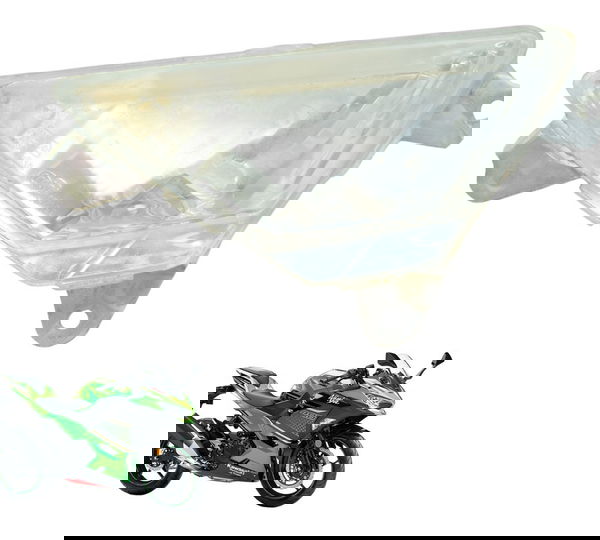 Carcaça Pisca Dianteiro Esq Kawasaki Ninja 400 19-23 Orig Esquerdo Preto