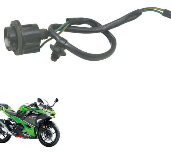 Chicote Pisca Diant C/ Avaria Kawasaki Ninja 400 19-23 Orig Preto