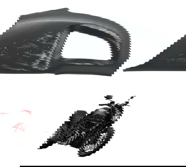 Carenagem Lat Esq C/ Detalh Ducati Diavel Carbon 11-14 Orig