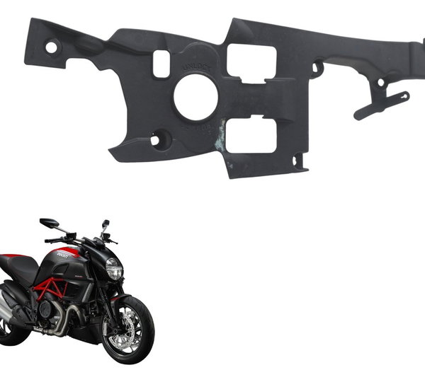Carenagem Interna Paralama Ducati Diavel Carbon 11-14 Orig Traseiro