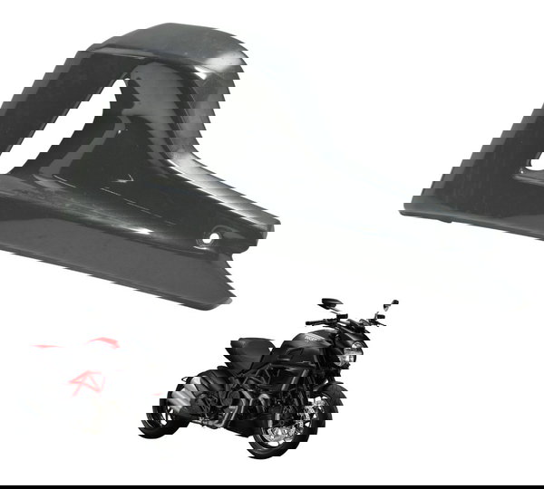 Carenagem Lateral Esquerda Ducati Diavel Carbon 11-14 Orig Preto