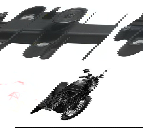 Trava Alça Traseira Ducati Diavel Carbon 11-14 Original Preto