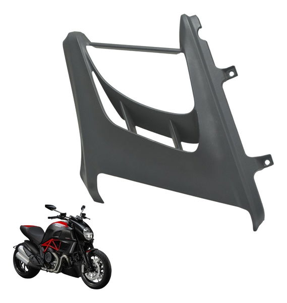 Acabamento Tampa Radiador Dir Ducati Diavel Carbon 11-14