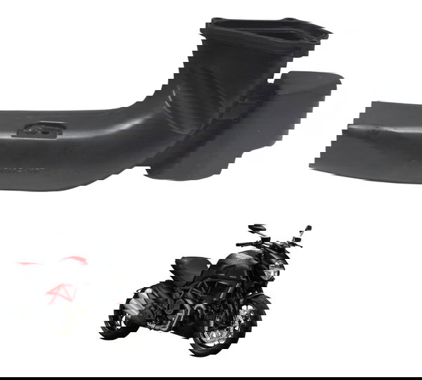 Duto Ar Direito Ducati Diavel Carbon 11-14 Original