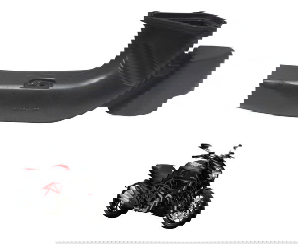 Duto Ar Direito Ducati Diavel Carbon 11-14 Original
