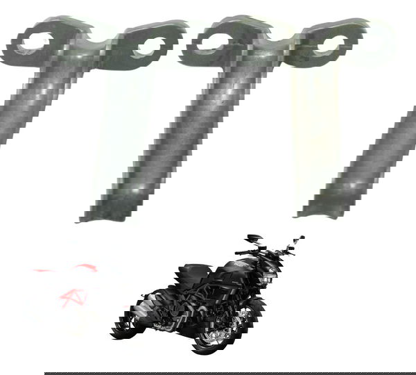 Par Suporte Guia Interno Motor Ducati Diavel Carbon 11-14