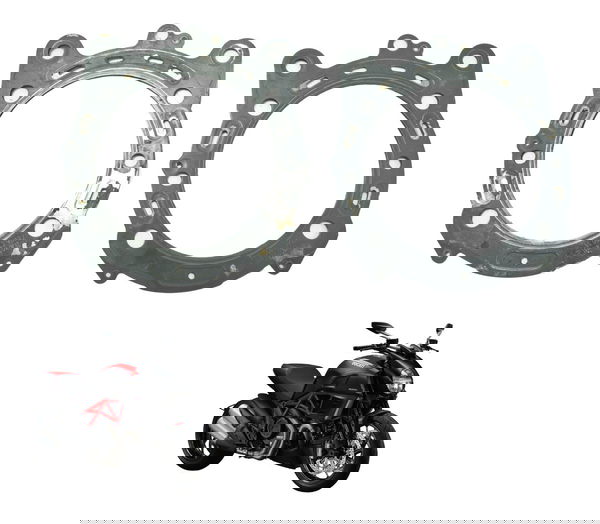 Par Junta Cabeçote Ducati Diavel Carbon 11-14 Original