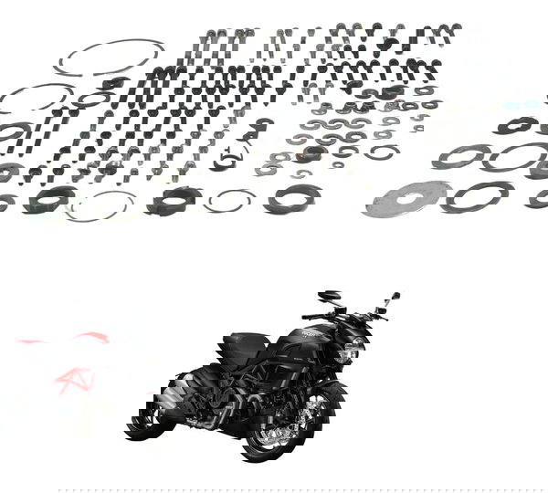 Jogo Parafusos Motor Ducati Diavel Carbon 11-14 Original
