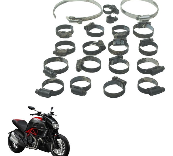 Kit Abraçadeiras Ducati Diavel Carbon 11-14 Original