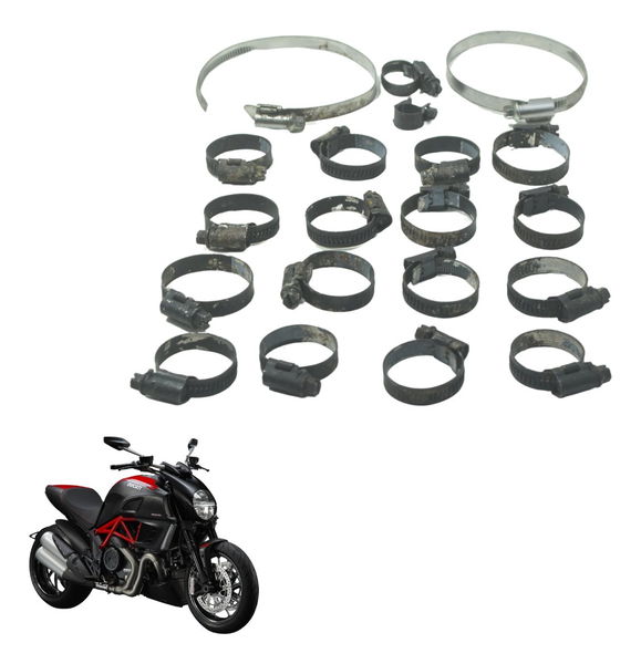 Kit Abraçadeiras Ducati Diavel Carbon 11-14 Original