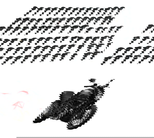 Kit Parafusos Carenagem Ducati Diavel Carbon 11-14 Original