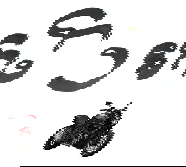 Kit Presilha Borracha Carenagem Ducati Diavel Carbon 11-14