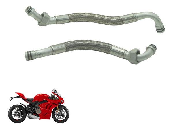 Par Mangueira Óleo Ducati Panigale V4s 19-24 Original