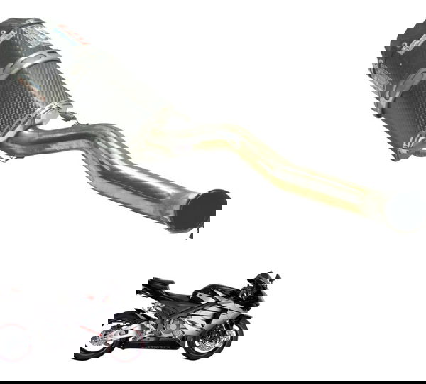 Ponteira C/ Detal Esportiva Yoshimura Honda Cbr 600 Rr 05-06