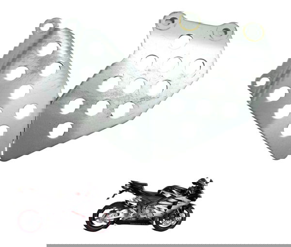 Par Protetor Pedaleira Honda Cbr 600 Rr 05-06 Original