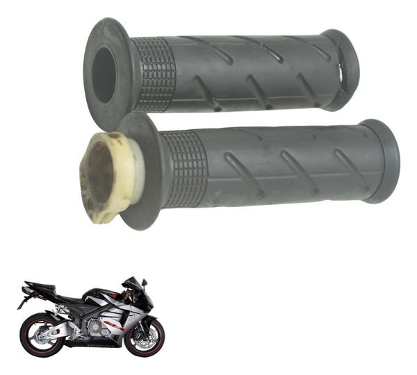 Par Manopla C/ Detalhes Honda Cbr 600 Rr 05-06 Original Preto