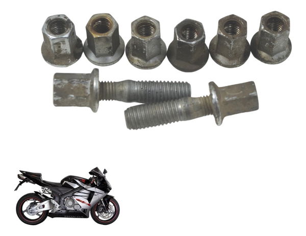 Jogo Porca Escape Honda Cbr 600 Rr 05-06 Original
