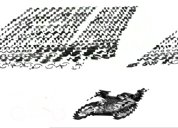 Kit Parafusos Diversos Honda Cbr 600 Rr 05-06 Original