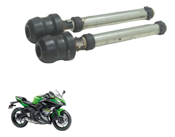Par Peso Guidão C/ Detalhes Kawasaki Ninja 650 R 17-22 Orig