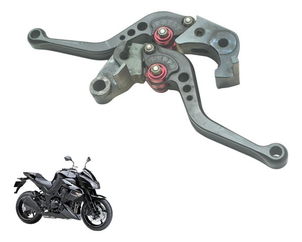 Par Manete C/ Detalhes Esportivo Kawasaki Z 1000 10-14