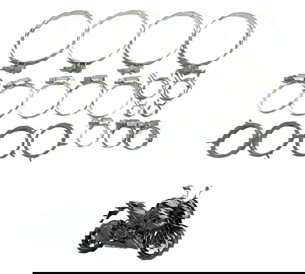 Kit Abraçadeiras Kawasaki Z 1000 10-14 Original