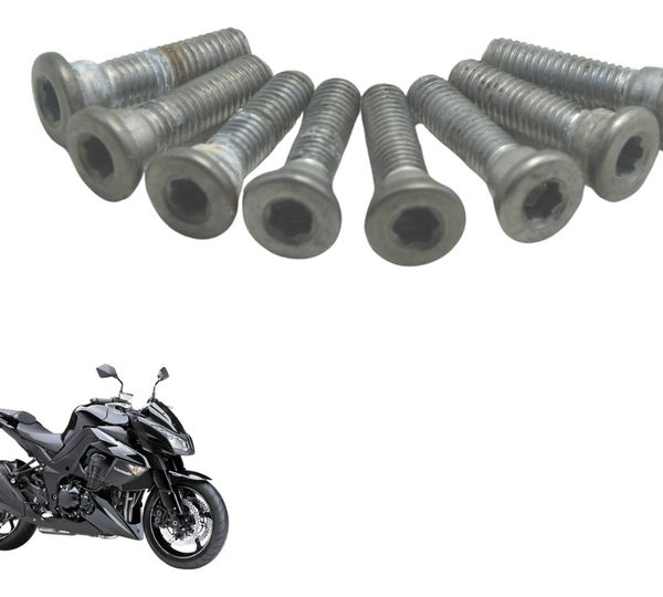 Jogo Parafusos Suporte Pedaleiras Kawasaki Z 1000 10-14 Orig