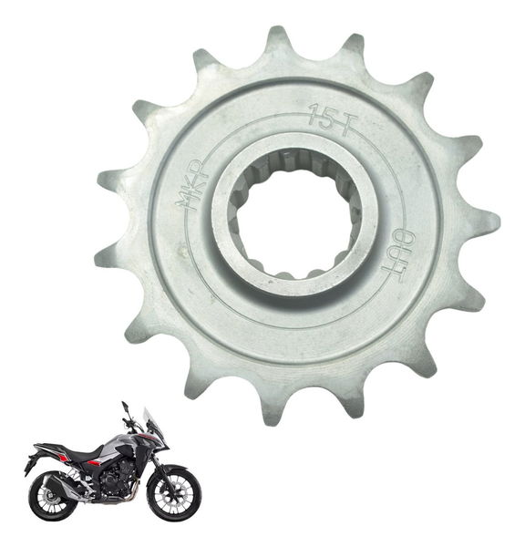 Pinhão 15 Dentes Paralelo Mkp Honda Cb 500 X 21-23