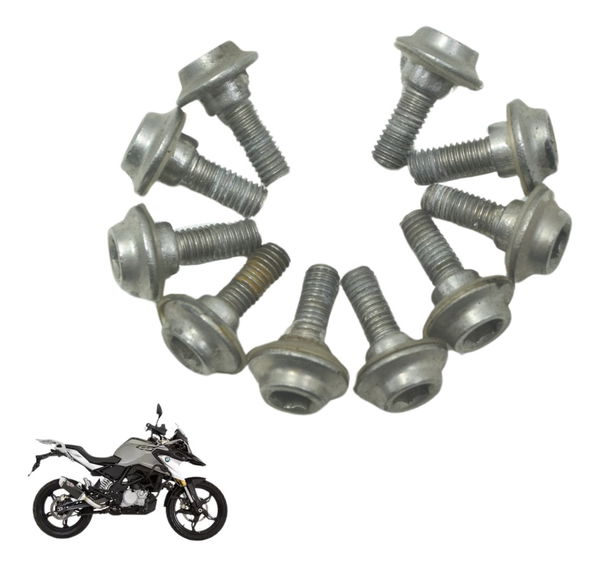 Kit C/ 10 Parafusos 19,5mm Bmw G 310 Gs 17-20 Original