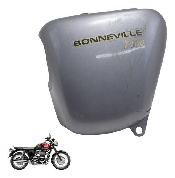 Tampa Lateral Esq C/ Avaria Triumph Bonneville T100 13-15
