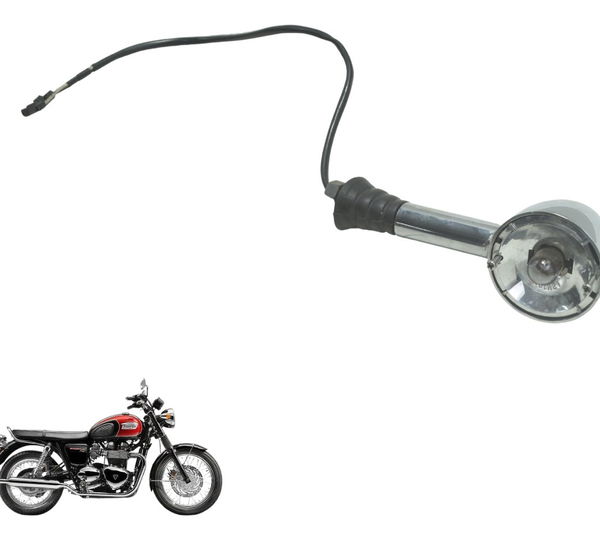 Pisca Dianteiro S/ Lente Triumph Bonneville T100 13-15 Orig Prateado