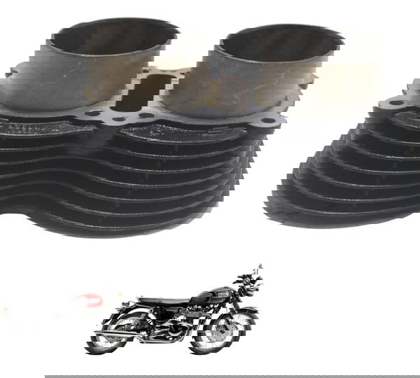 Cilindro Pistão E Anéis Triumph Bonneville T100 13-15 Orig