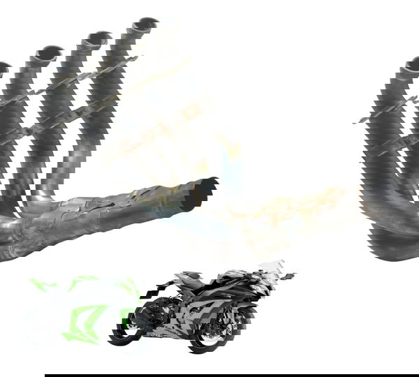 Curva Escape Kawasaki Ninja Zx 10r 10-15 Original