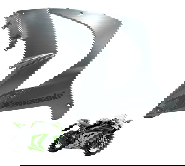 Carenagem Lat Esq C/ Detalh Kawasaki Ninja Zx 10r 10-15 Orig