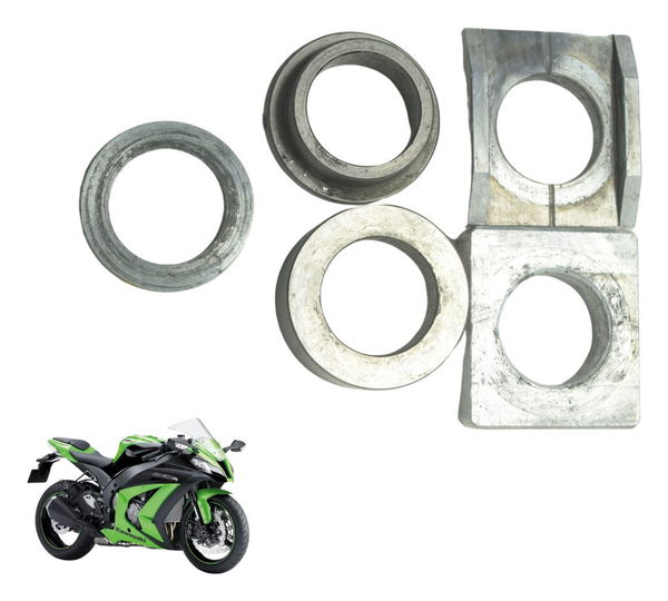 Jogo Espaçador Eixo Roda Tras Kawasaki Ninja Zx 10r 10-15