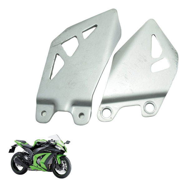 Par Protetor Pedaleira Kawasaki Ninja Zx 10r 10-15 Original