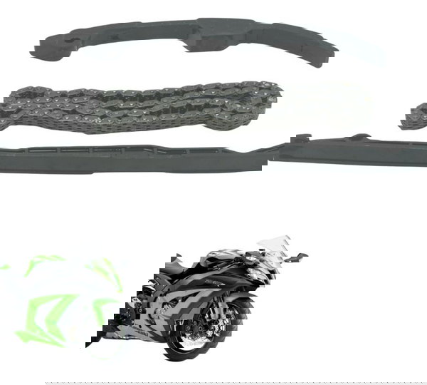 Kit Guia Tensor Corrente Comando Kawasaki Ninja Zx 10r 10-15