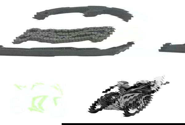 Kit Guia Tensor Corrente Comando Kawasaki Ninja Zx 10r 10-15
