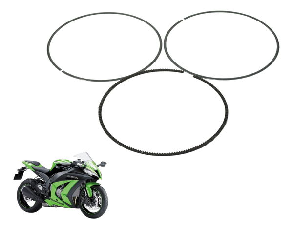 Jogo Anéis Óleo Kawasaki Ninja Zx 10r 10-15 Original