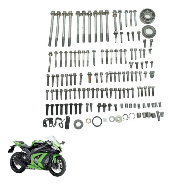 Kit Parafuso Motor Kawasaki Ninja Zx 10r 10-15 Original